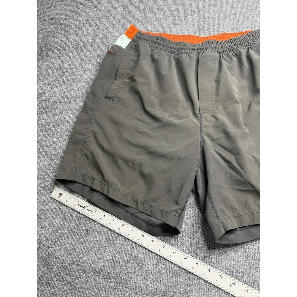 Birddogs Shorts Adult Gray Solid Lined Stretch Zip Pockets Mens XXL Classic